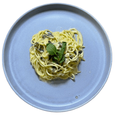 Spaghetti with Mushroom Sauce